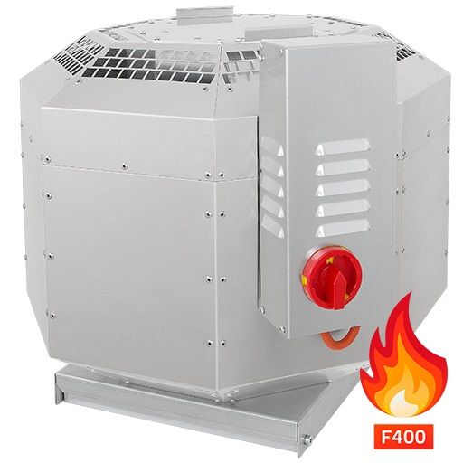 Brandgasdachventilator doppelwandig, 200°C, 7.905m³/h, Regelung nur mit FU