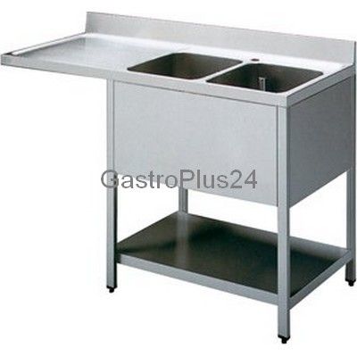 Sink Centre 1800x700x850mm, 2 Basin Right