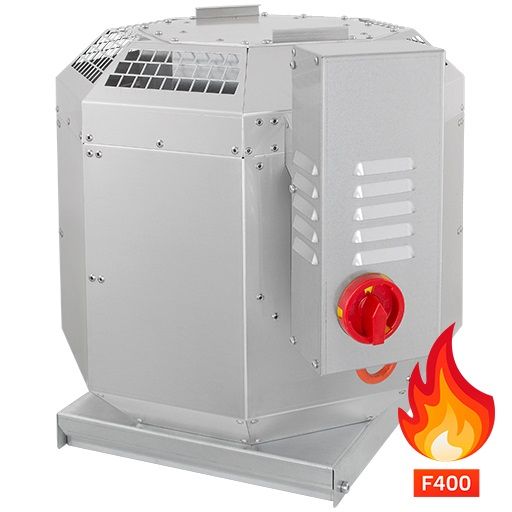 Brandgasdachventilator einwandig, 200°C, 6.975m³/h, Regelung nur mit FU