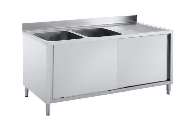 Sink Cabinet 1800 x 700 x 850 mm, 2 Sinks left