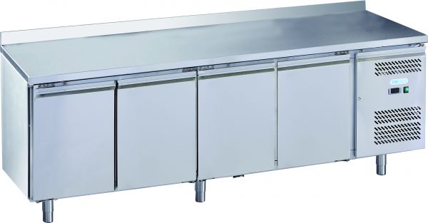 Kühltisch, Umluft, GN1/1, Edelstahl, mit Aufkantung, 553 Liter