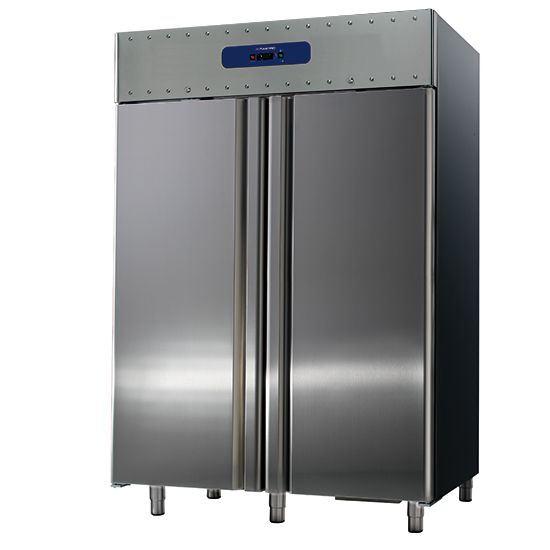 Kühlschrank 1400 Liter aus Edelstahl, GN 2/1, -2°/+8°C, 85 mm Isolierung