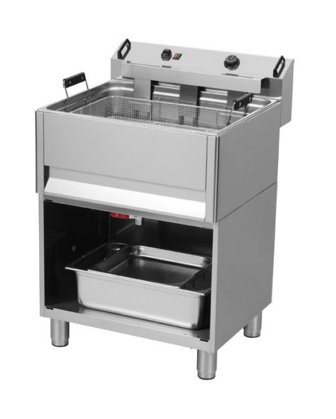 Deep Fryer for Bakery Products, 1x 30 Litre, 400 Volt, floor-mounted Unit