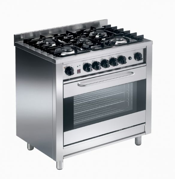 Gas Stove, 5 Flames, Convection Oven