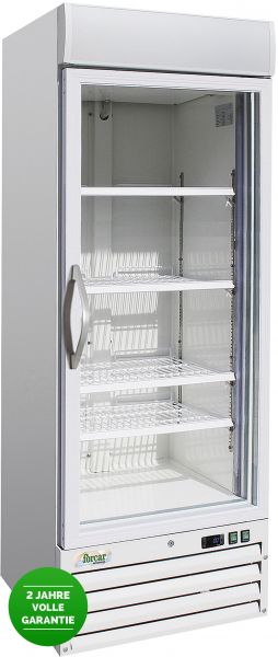 Display Tiefkühlschrank, Glastür, 578 Liter