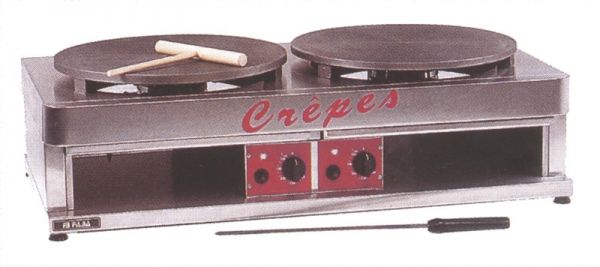Crêpe Maker, 2 Plates Ø 400 mm, gas operated
