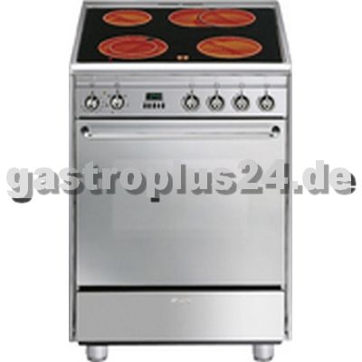 Electric Stove, 4 Ceran Hot Plates, Convection Oven, 600 x 600 x 850 mm