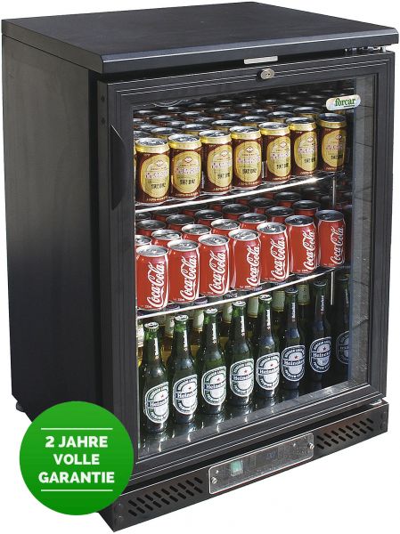 Bar-/Flaschenkühlschrank, Glastüren, 129 Liter