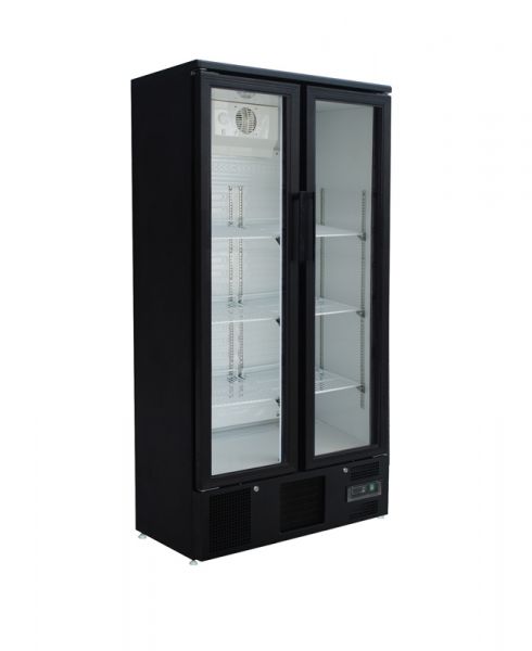 Flaschenkühlschrank FS500, 490 Liter, 2 Glas-Klapptüren