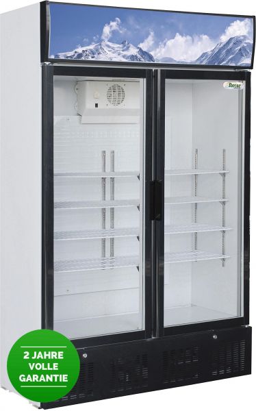 Display Kühlschrank, Glastüren, 620 Liter