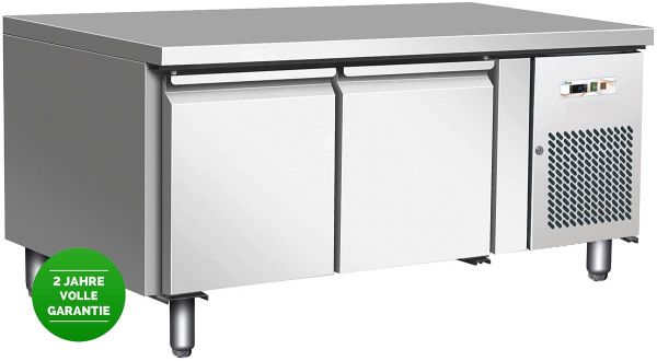 Kühltisch, Umluft, GN1/1, Edelstahl, mit Unterbau, 417 Liter