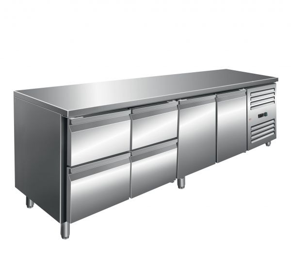 Kühltisch inkl. 2 x 2er Schubladenset Modell KYLJA 4140 TN