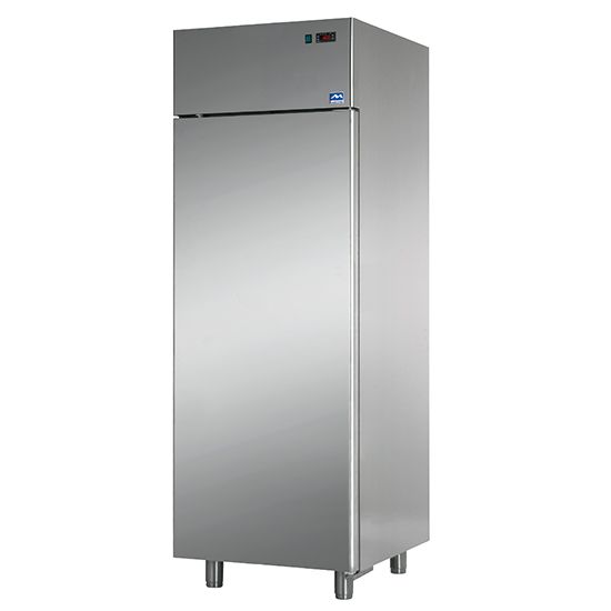 Kühlschrank 600 Liter aus Edelstahl, 0°/+10°C