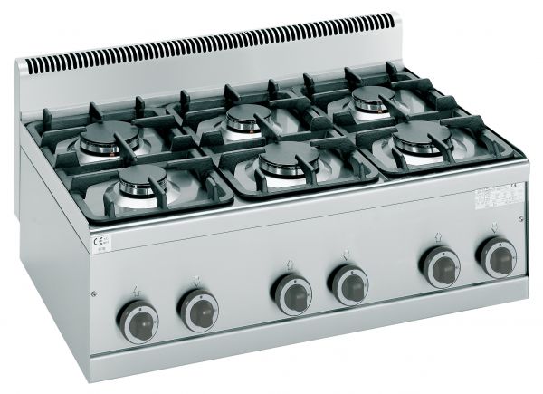 Gas Stove, 6 Hobs, tabletop Unit