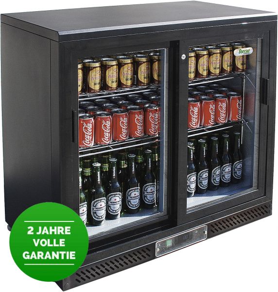 Bar-/Flaschenkühlschrank, Glastüren, 202 Liter